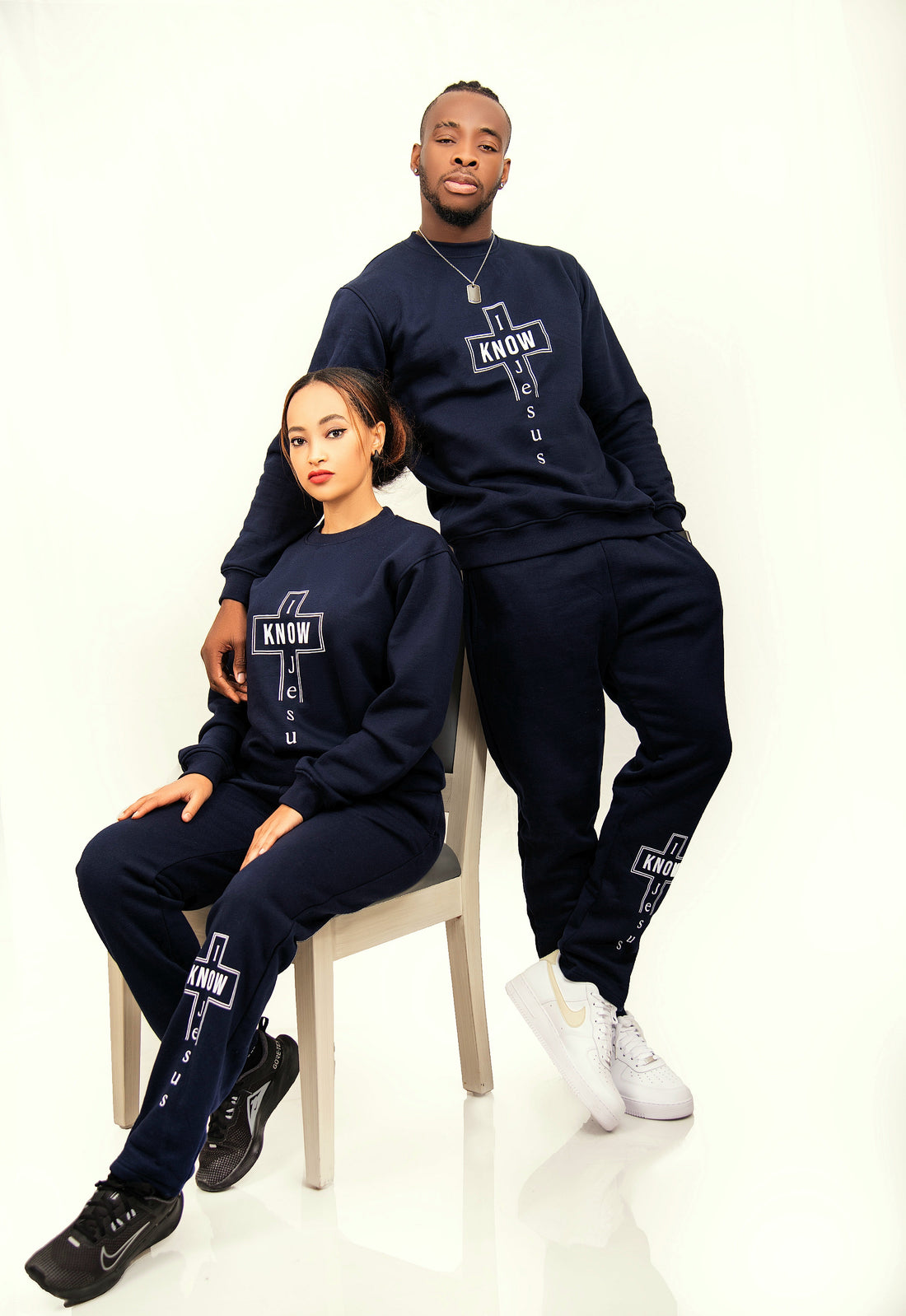 I Know Jesus T-shirt - Blue