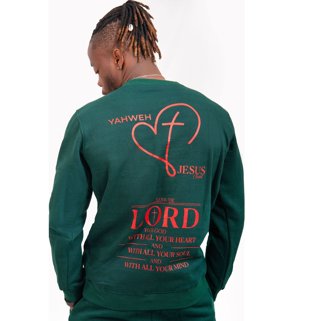 I Love Yahweh Sweater - Green