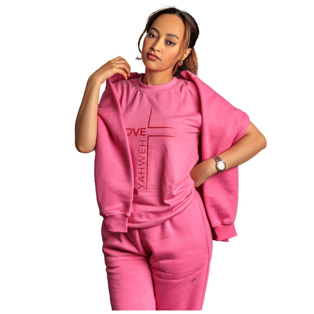 I Love Yahweh T-shirt - Pink