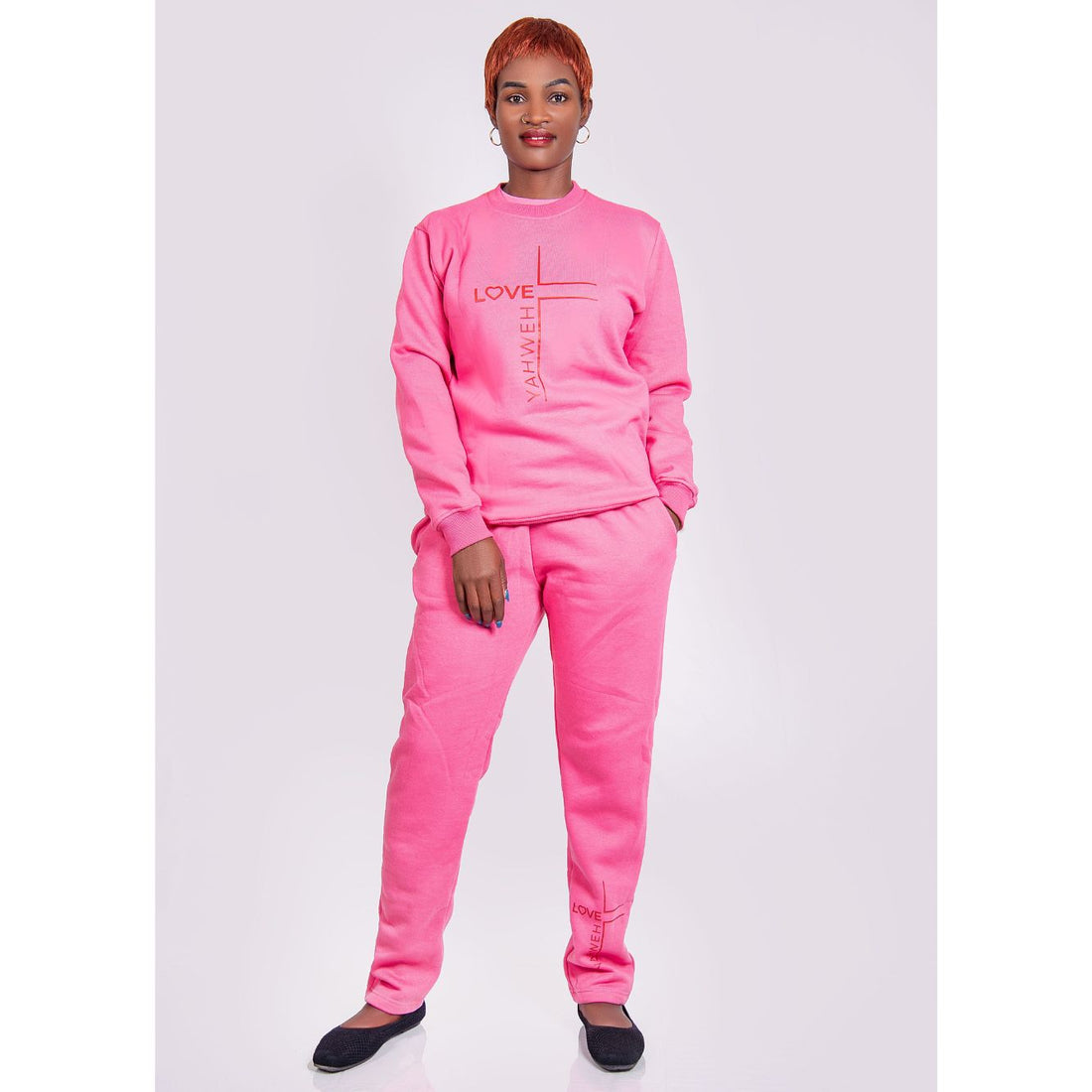 I Love Yahweh Sweater - Pink