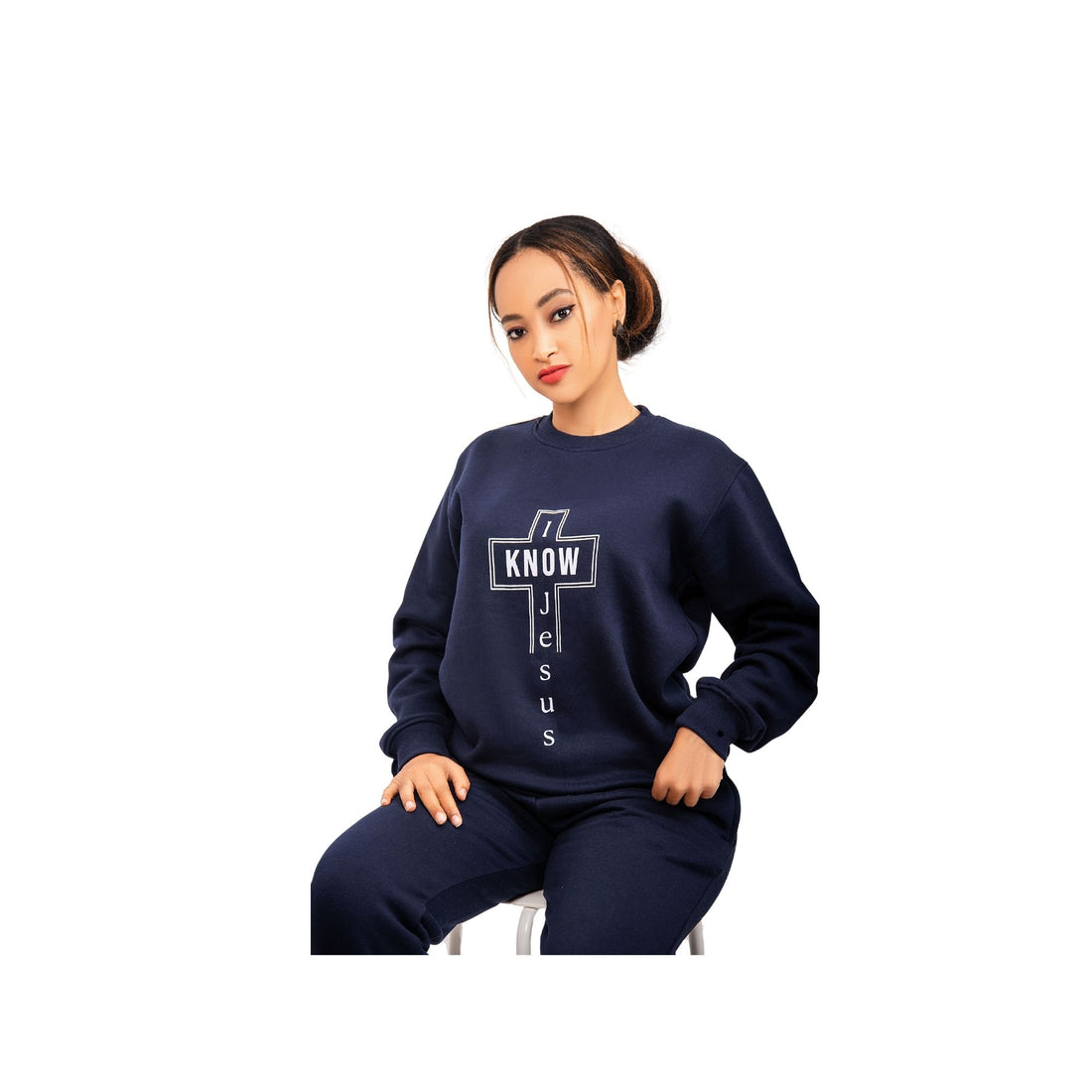 I Know Jesus Sweater - Blue