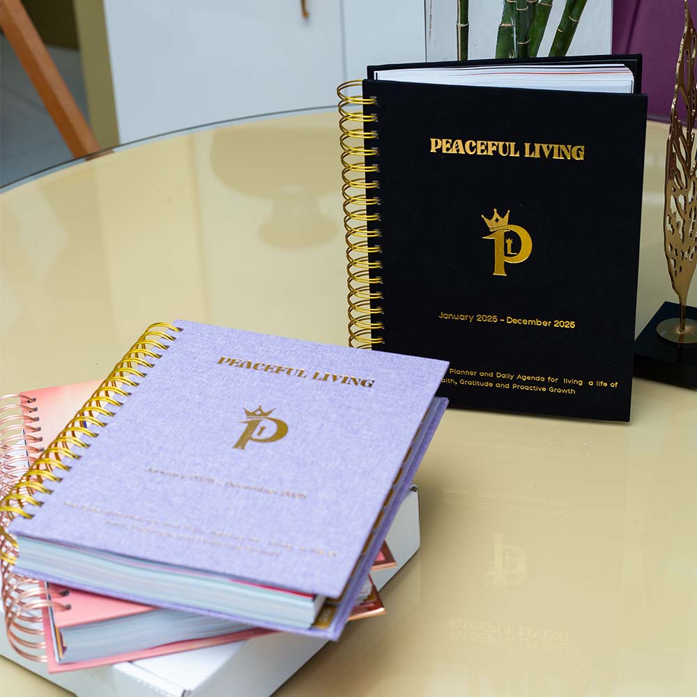 Peaceful Living Daily Planner - Rose Gold
